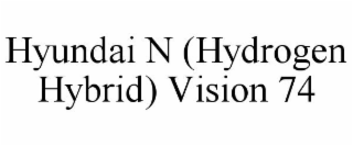 HYUNDAI N (HYDROGEN HYBRID) VISION 74
