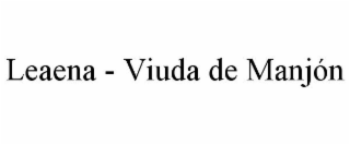 LEAENA - VIUDA DE MANJÓN