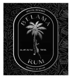 SPECIAL RESERVE PRODUCT OF BELIZE BELAMA RUM ALC. 40% BY VOL. 750 ML