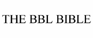 THE BBL BIBLE
