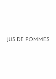 JUS DE POMMES