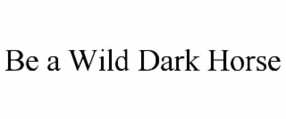 BE A WILD DARK HORSE