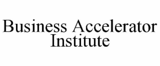 BUSINESS ACCELERATOR INSTITUTE