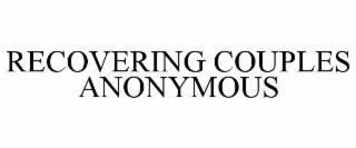 RECOVERING COUPLES ANONYMOUS