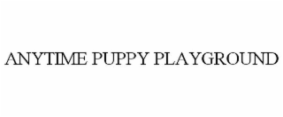 ANYTIME PUPPY PLAYGROUND