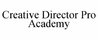 CREATIVE DIRECTOR PRO ACADEMY