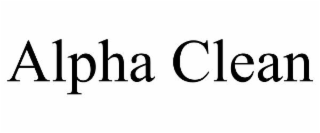 ALPHA CLEAN
