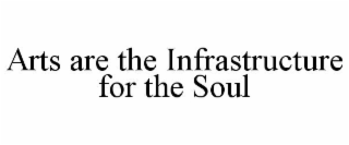 ARTS ARE THE INFRASTRUCTURE FOR THE SOUL