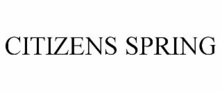 CITIZENS SPRING