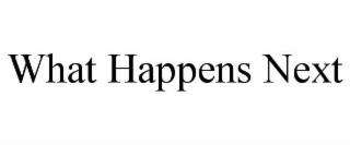 WHAT HAPPENS NEXT