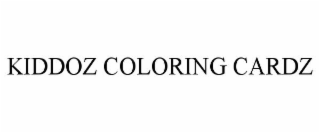 KIDDOZ COLORING CARDZ