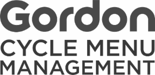 GORDON CYCLE MENU MANAGEMENT