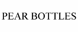 PEAR BOTTLES