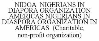 NIGERIANS IN DIASPORA ORGANISATION AMERICAS