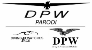 DPW PARODI DIVING PACE WATCHES DPW DIVING & PROFESSIONAL WATCHES