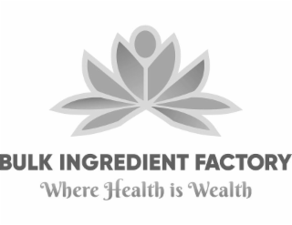 BULK INGREDIENT FACTORY WHERE HEALTH IS WEALTH
