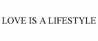 LOVE IS A LIFESTYLE