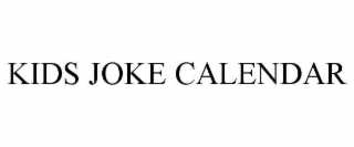 KIDS JOKE CALENDAR