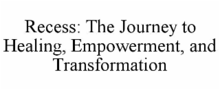RECESS: THE JOURNEY TO HEALING, EMPOWERMENT, AND TRANSFORMATION