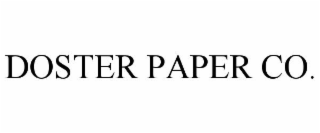 DOSTER PAPER CO.