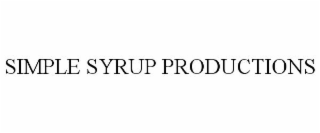 SIMPLE SYRUP PRODUCTIONS