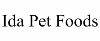IDA PET FOODS