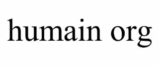 HUMAIN ORG