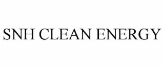 SNH CLEAN ENERGY