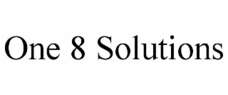 ONE 8 SOLUTIONS
