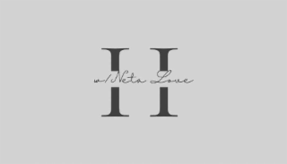 THERE IS AN H IN THE CENTER OF THE MARK WITH THE STYLIZED WORDS, W/ NETA LOVE, WRITTEN IN THE MIDDLE OF THE H.