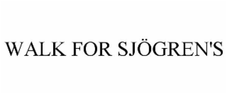 WALK FOR SJÖGREN'S