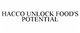 HACCO UNLOCK FOOD'S POTENTIAL