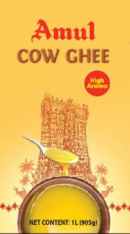 AMUL COW GHEE HIGH AROMA NET CONTENT: 1L (905G)