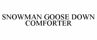 SNOWMAN GOOSE DOWN COMFORTER