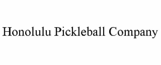 HONOLULU PICKLEBALL COMPANY