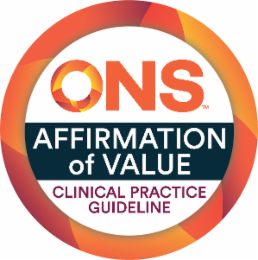 ONS AFFIRMATION OF VALUE CLINICAL PRACTICE GUIDELINE