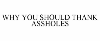 WHY YOU SHOULD THANK ASSHOLES