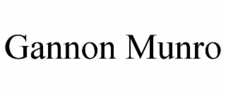 GANNON MUNRO