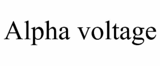 ALPHA VOLTAGE
