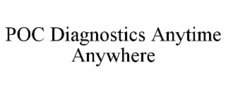 POC DIAGNOSTICS ANYTIME ANYWHERE