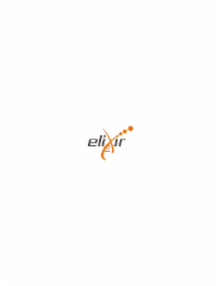 THE WORD IS ELIXIR WITH A DOUBLE HELIX IN PLACE OF THE X.