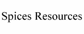 SPICES RESOURCES