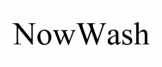 NOWWASH