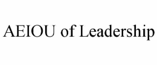 AEIOU OF LEADERSHIP