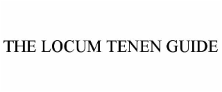THE LOCUM TENEN GUIDE