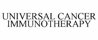 UNIVERSAL CANCER IMMUNOTHERAPY