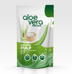 ALOE NATURAL PULP AVERAGE OF 3 LEAVES APROX NET WT. 14 OZ (397G) VERA PURE ALOE HYDRATION SKIN DIGESTION HEALTH