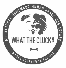WHAT THE CLUCK FARMS MADE & SOURCED IN THE USA ALL NATURAL HUMAN-GRADE DOG TREATS HOMEMADE
