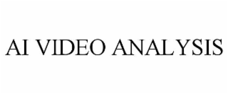 AI VIDEO ANALYSIS