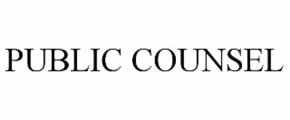 PUBLIC COUNSEL
